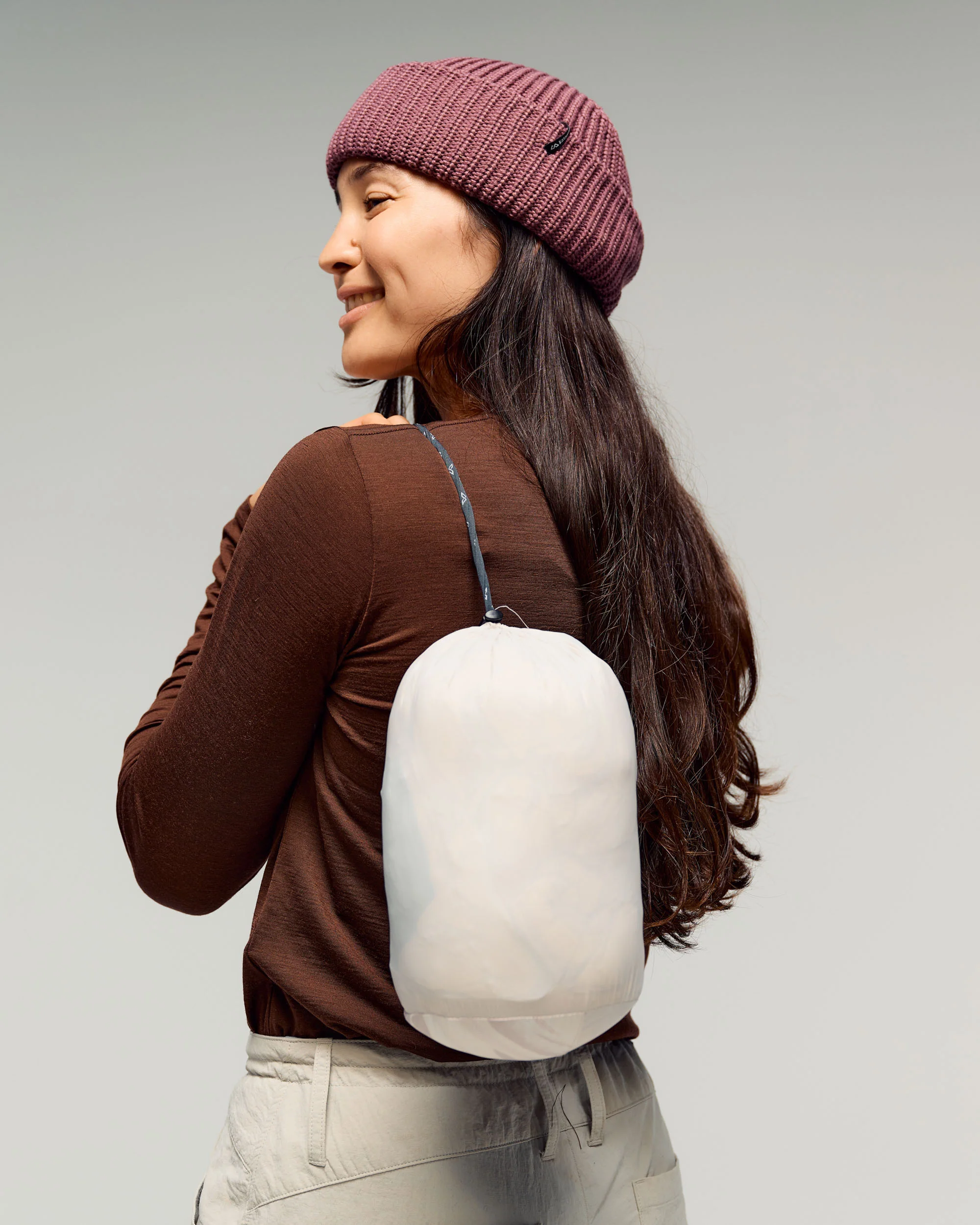 Women's Epiq Hooded Down Jacket - Shroom Braided River - Image 8