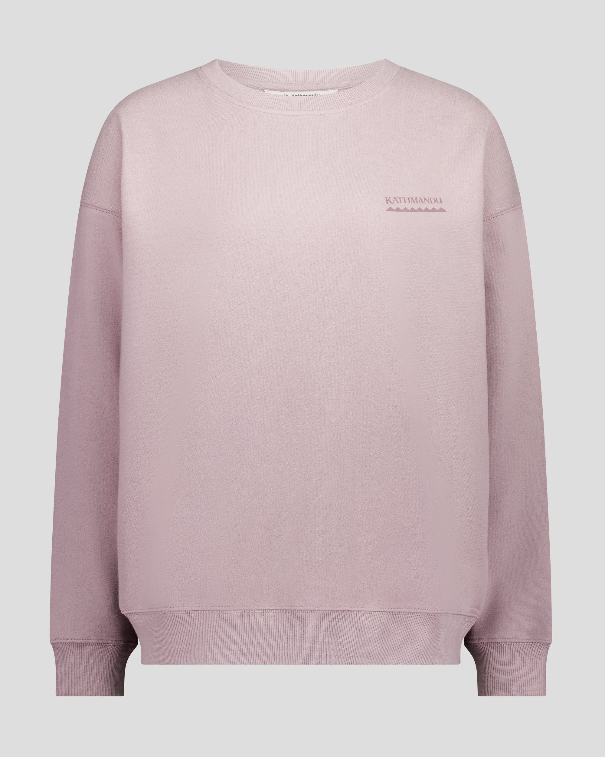 Women's Heritage Logo Slouchy Brushed Crew - Light Thistle