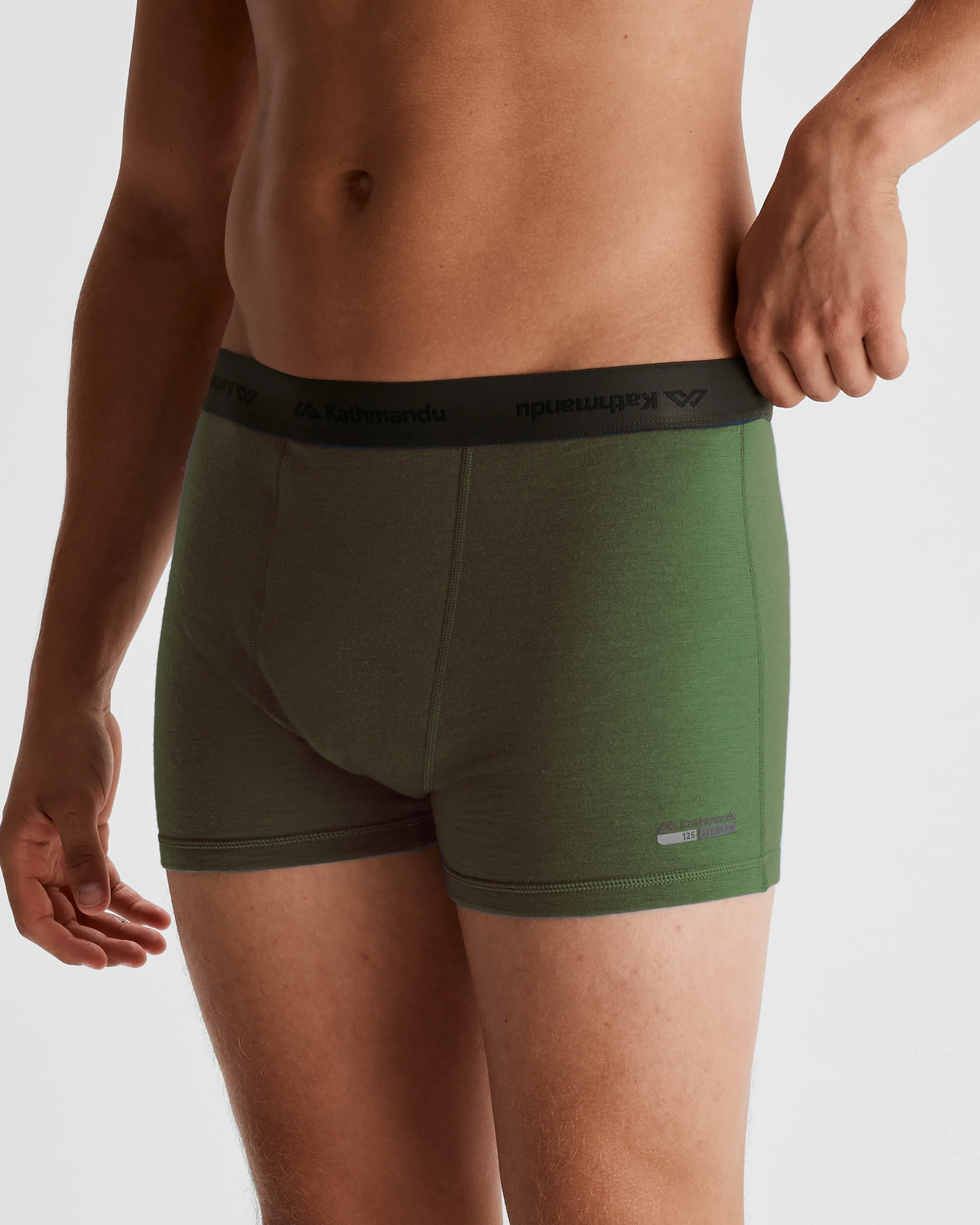 Men's K-Merino 125 4.5" Boxer - Light Moss