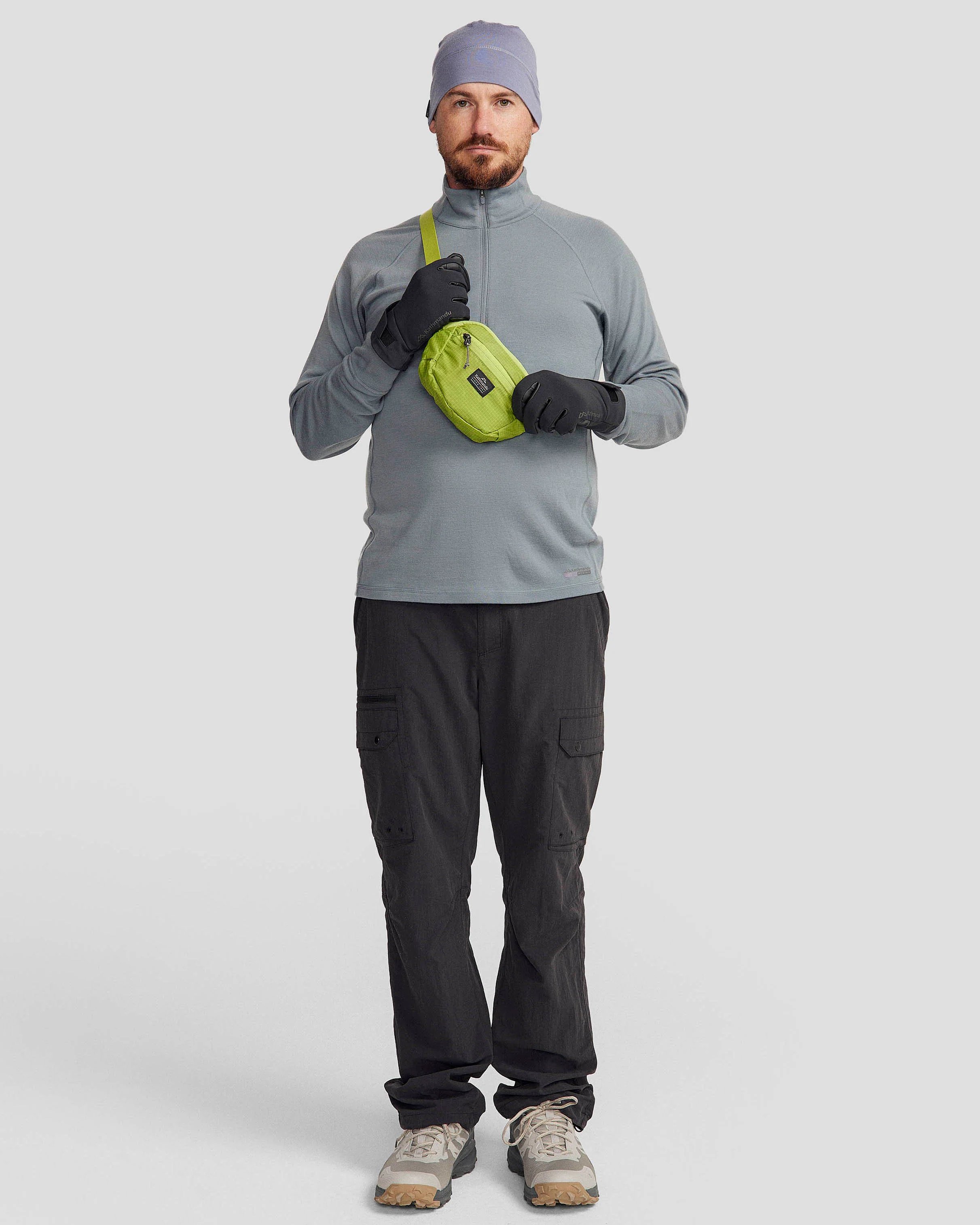 Men's K-Merino 250 Quarter Zip Long Sleeve - Moon - Image 2