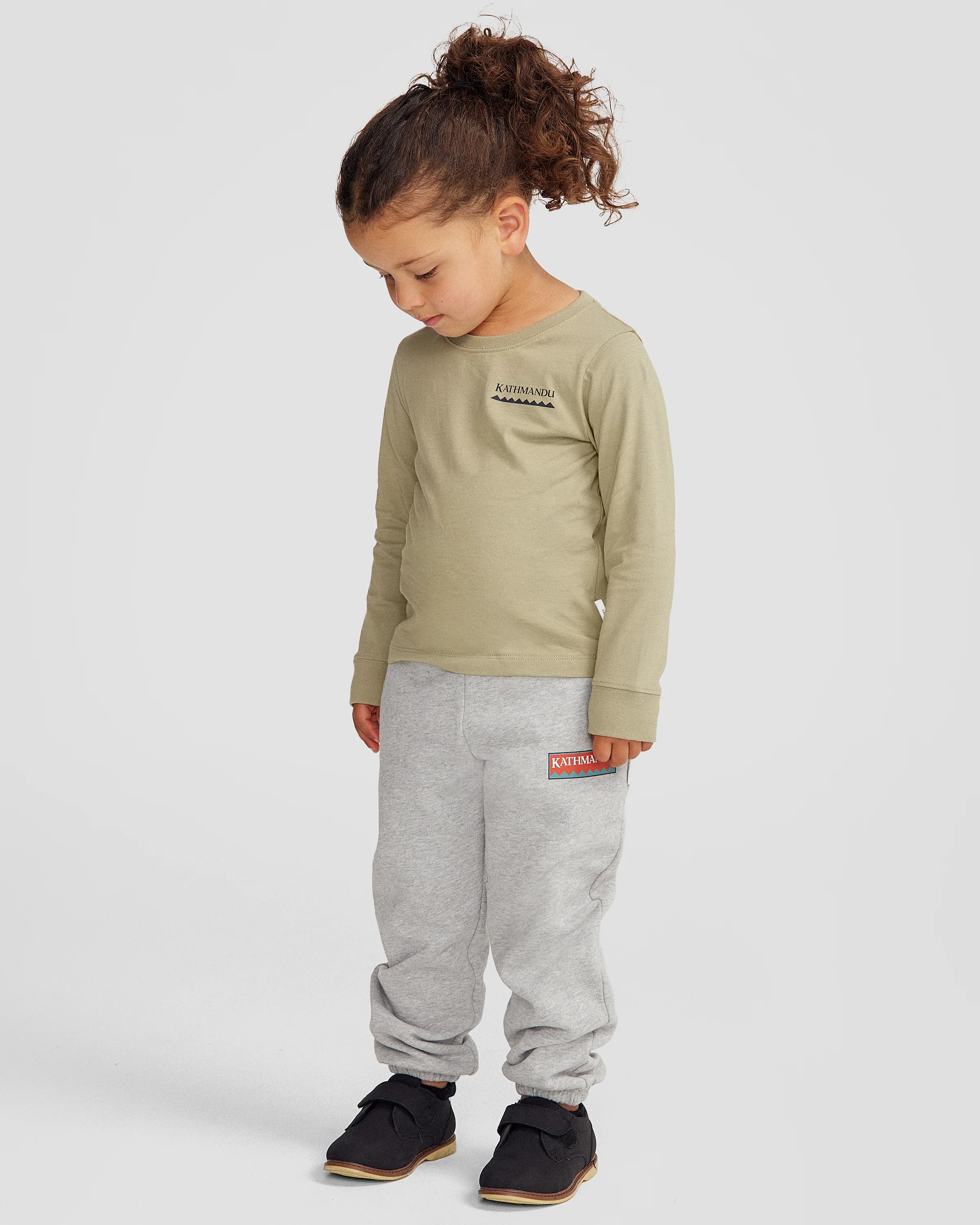 Kids' Heritage Organic Cotton Long Sleeve T-shirt - Light Beech - Image 2