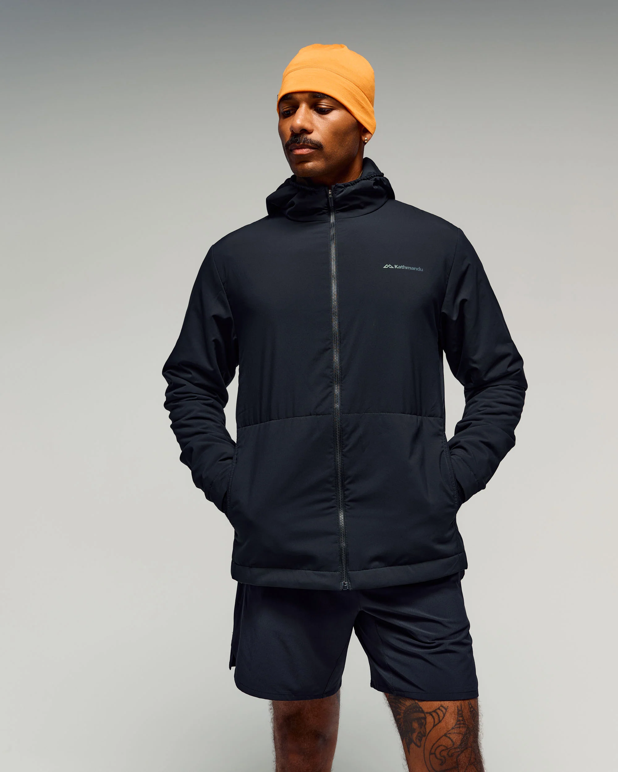 Men's Anytime LT Insulated Hooded Jacket -  Black Stingray