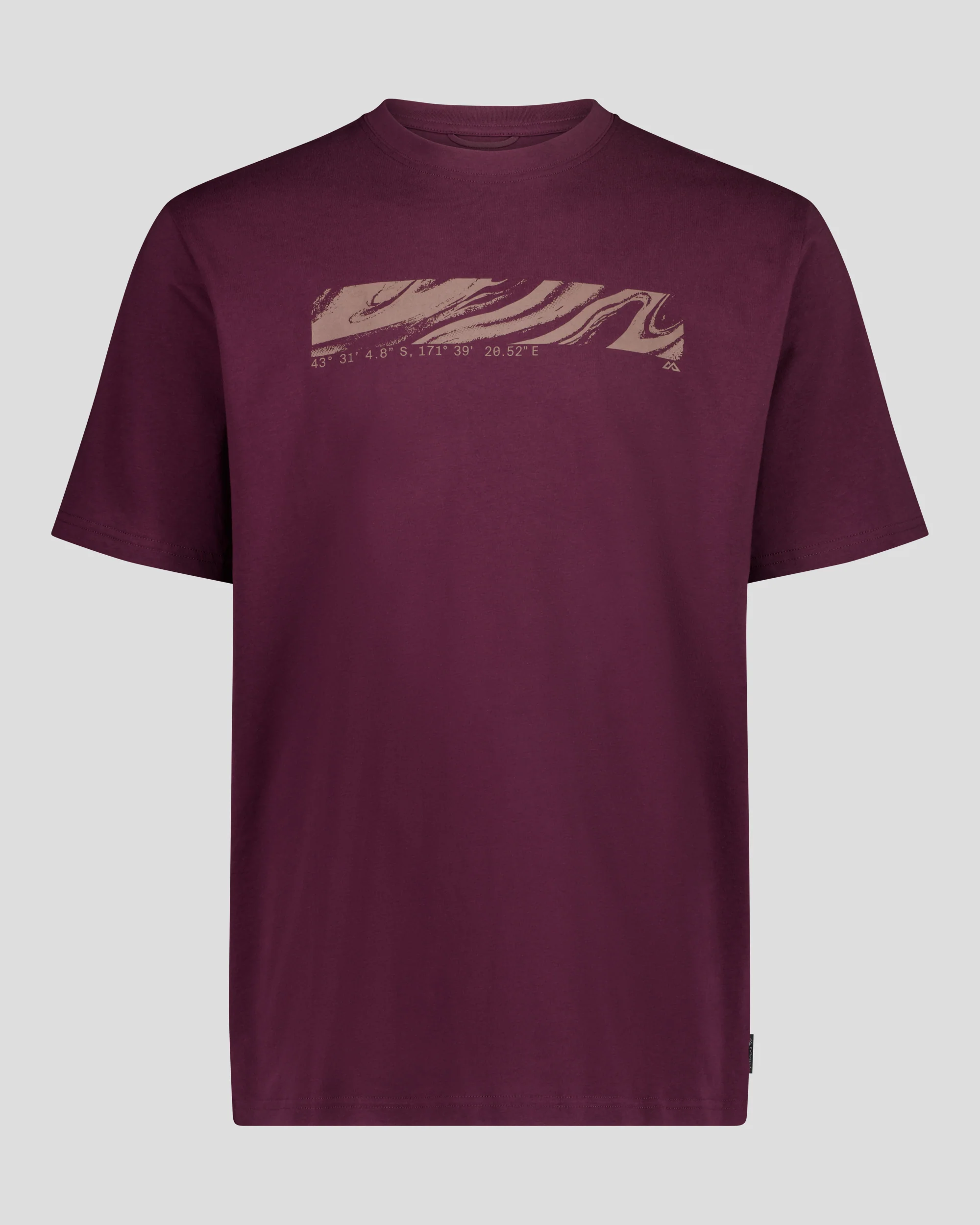 Men's Braided River Organic Cotton T-Shirt -  Mulberry