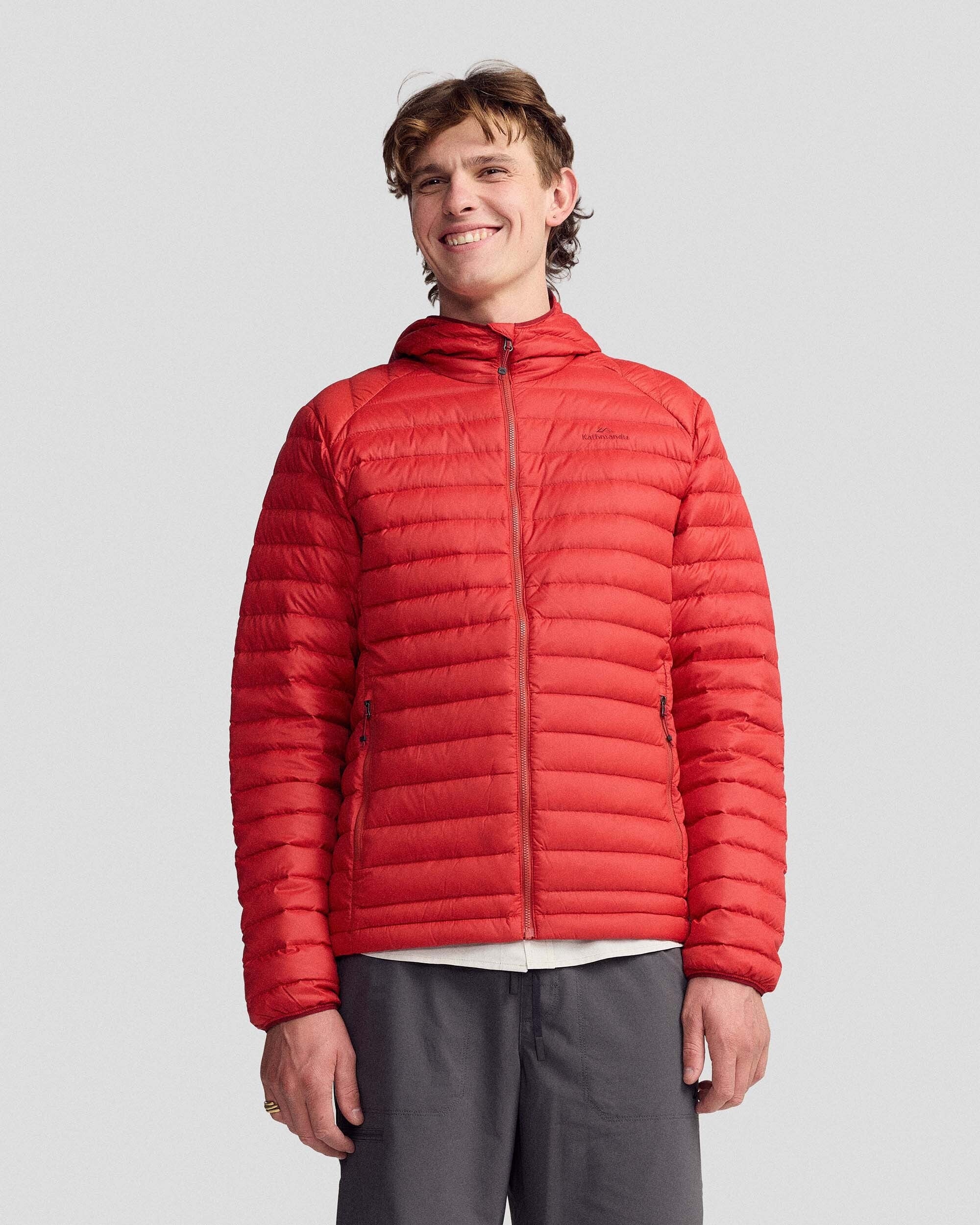 Men's Heli Down Hooded Jacket v3 - Spicy Chilli Pepper