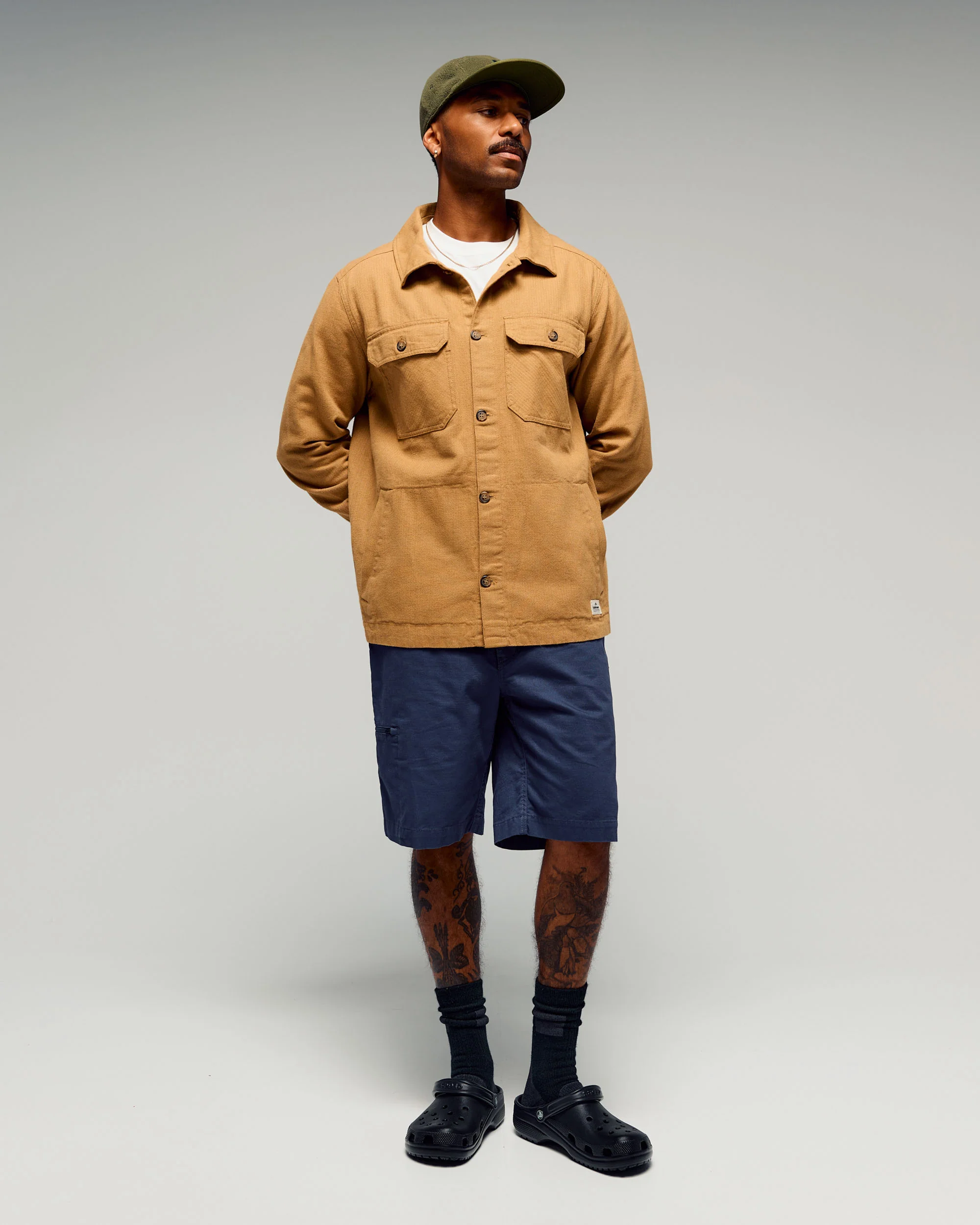 Men's Retreat Huntly Long Sleeve Overshirt -  Canvas