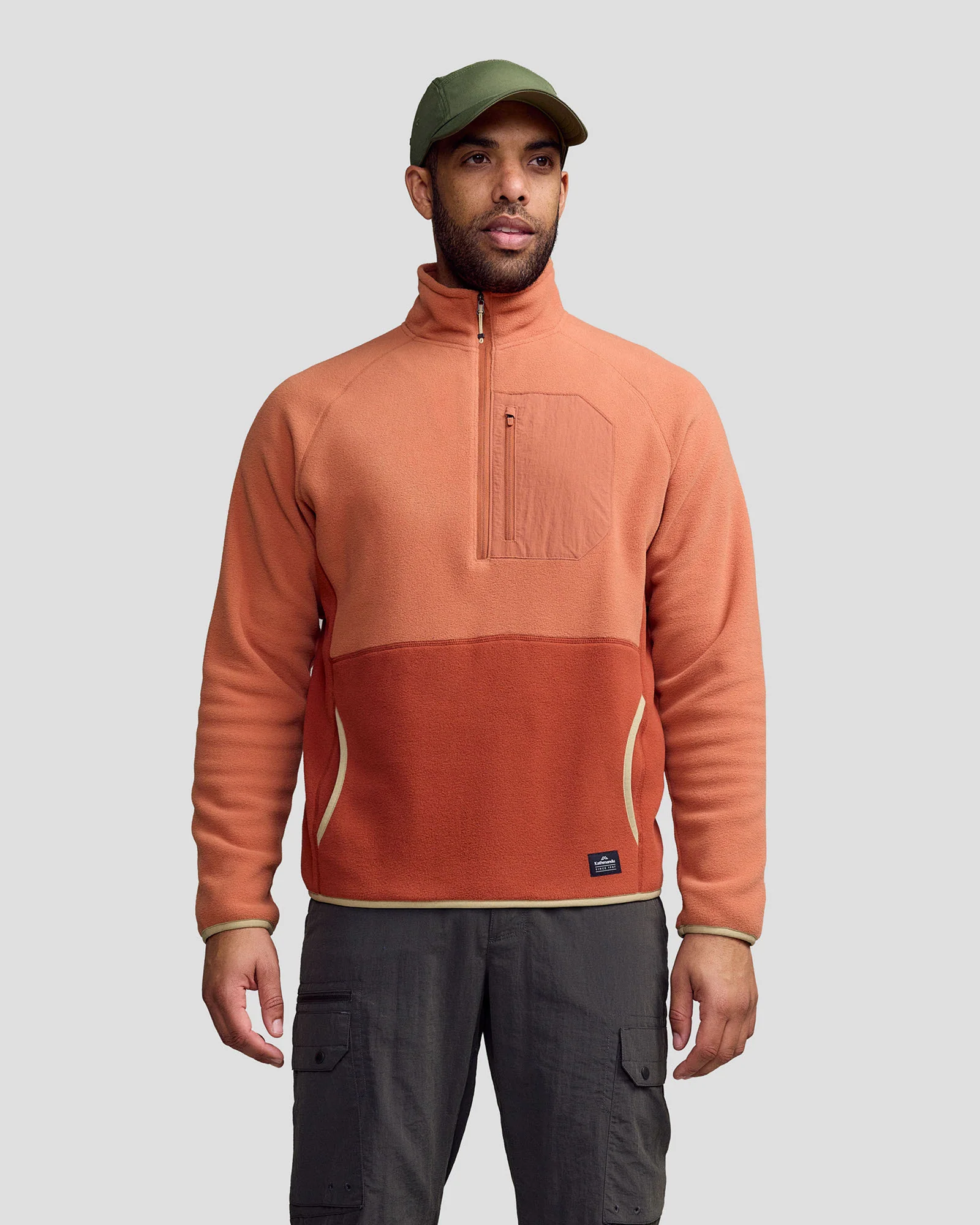Men’s Trailhead Lightweight Fleece Pullover - Copper/Redwood