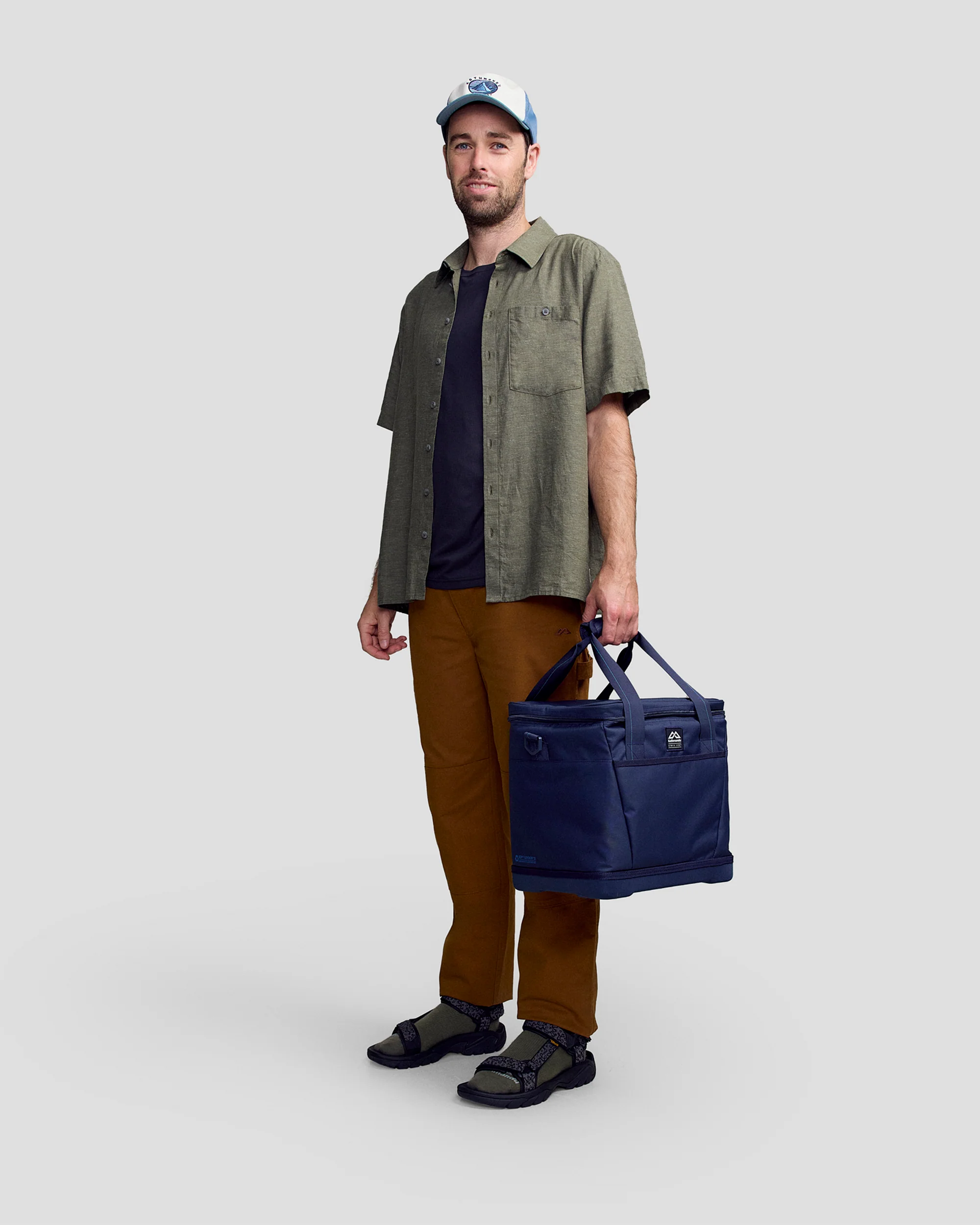Men’s Weekend Natural Short Sleeve Shirt - Beech Chambray - Image 2