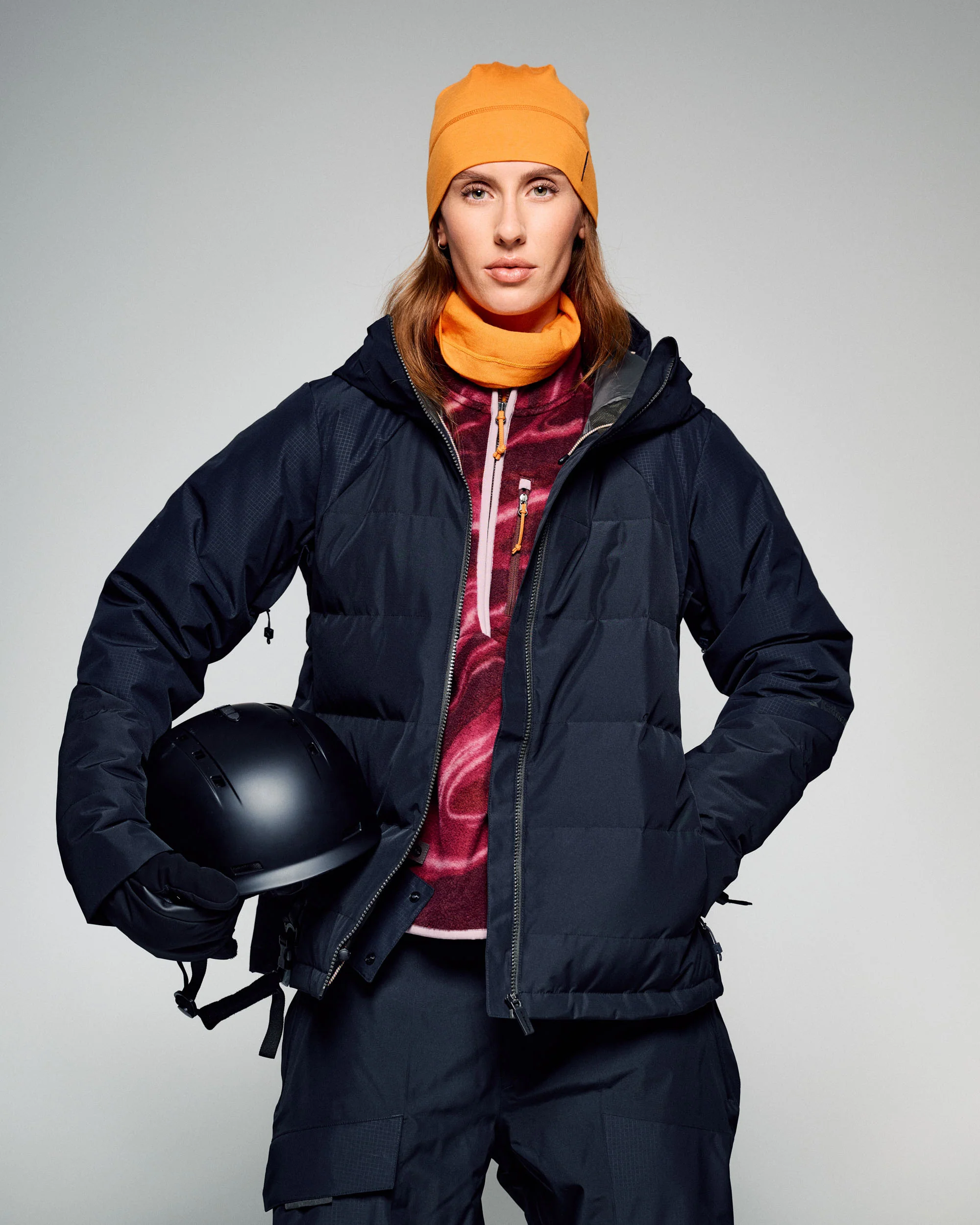 PWDR-Days Snow Helmet - Adults - Black Stingray