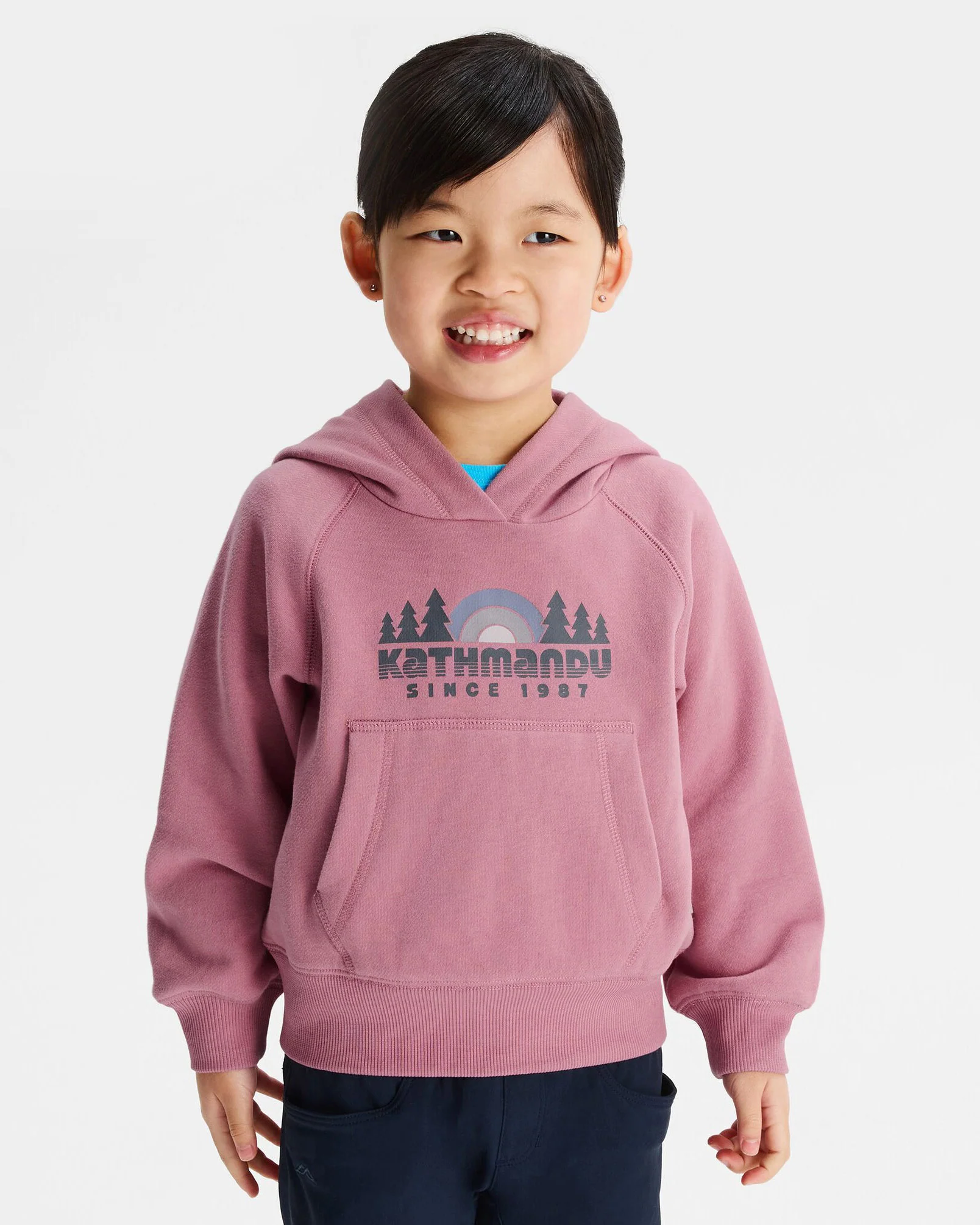 Kids' Retro Logo LT BB Hoodie - Orchid - Image 2