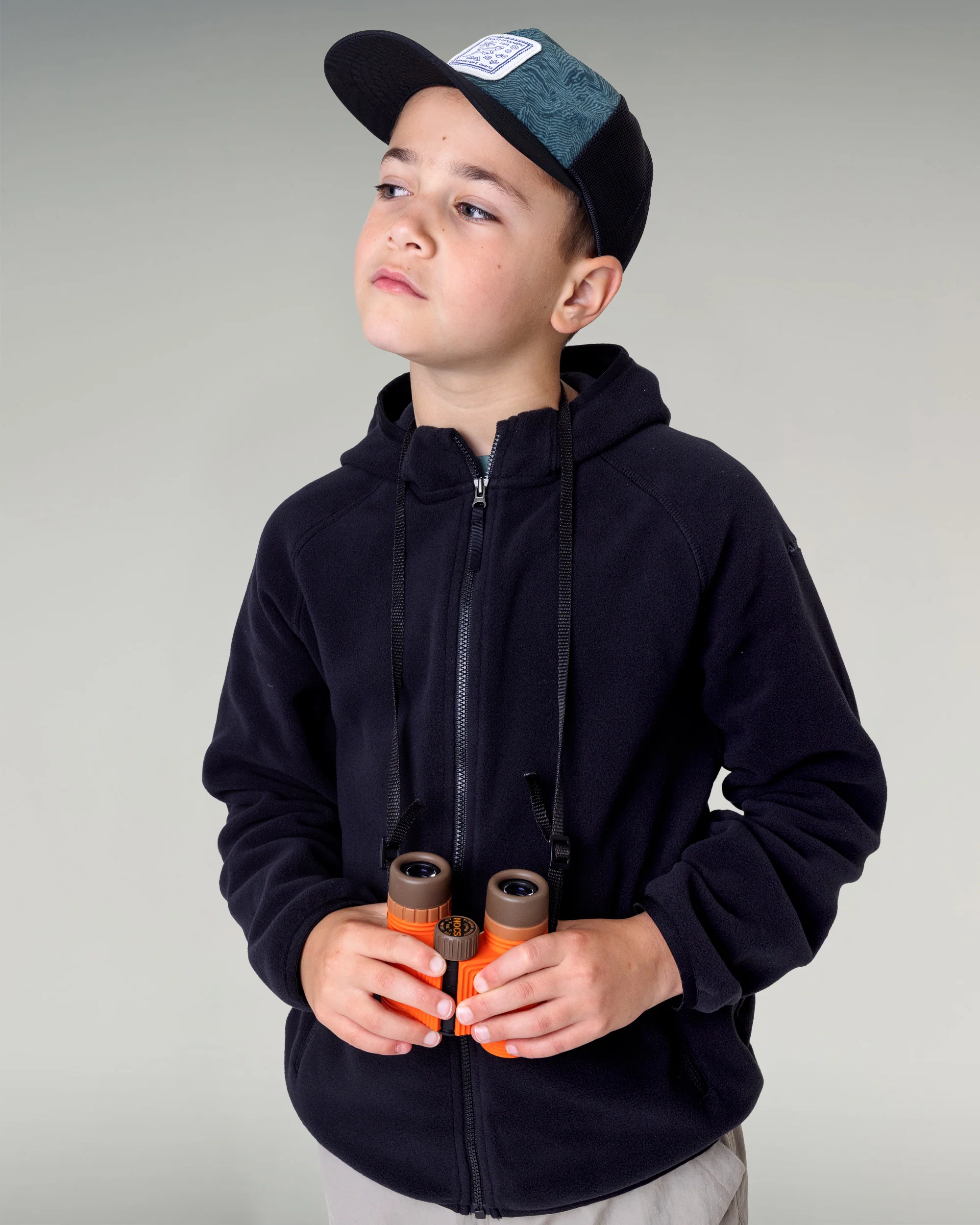 Kids Ridge 100 Primaloft Hooded Jacket - Black