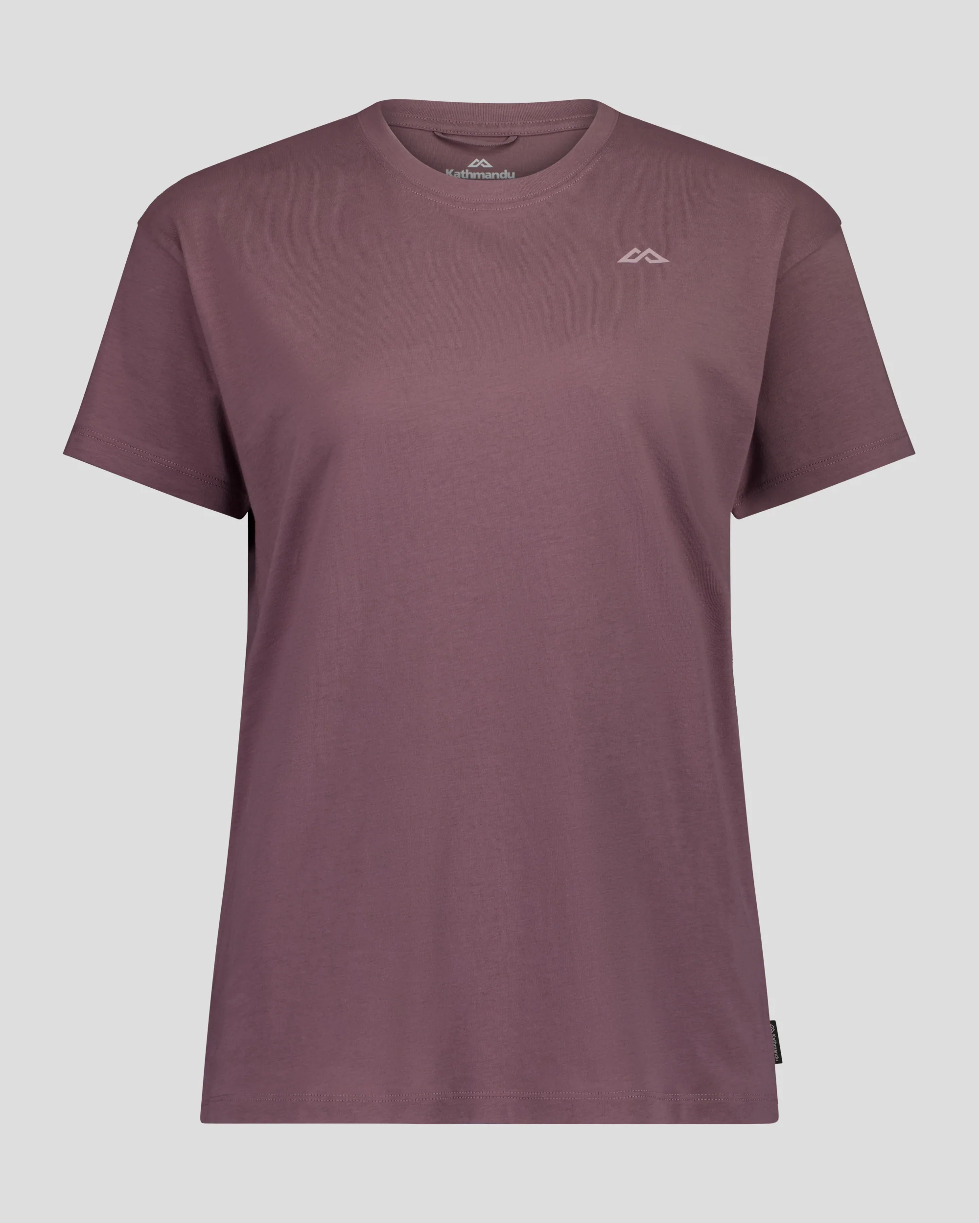 Women's Braided River Organic Cotton T-Shirt -  Dark Thistle