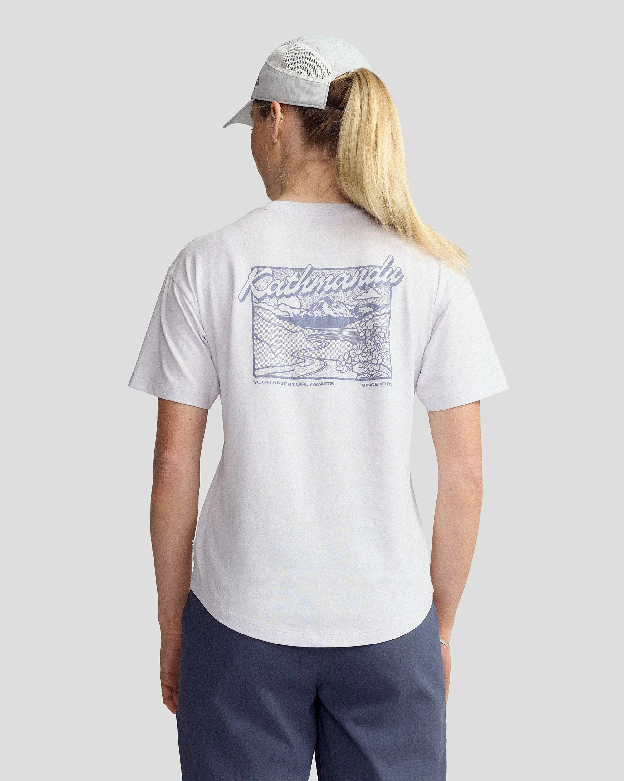 Women’s River Organic Cotton T-shirt  -  Bright Lilac - Image 5